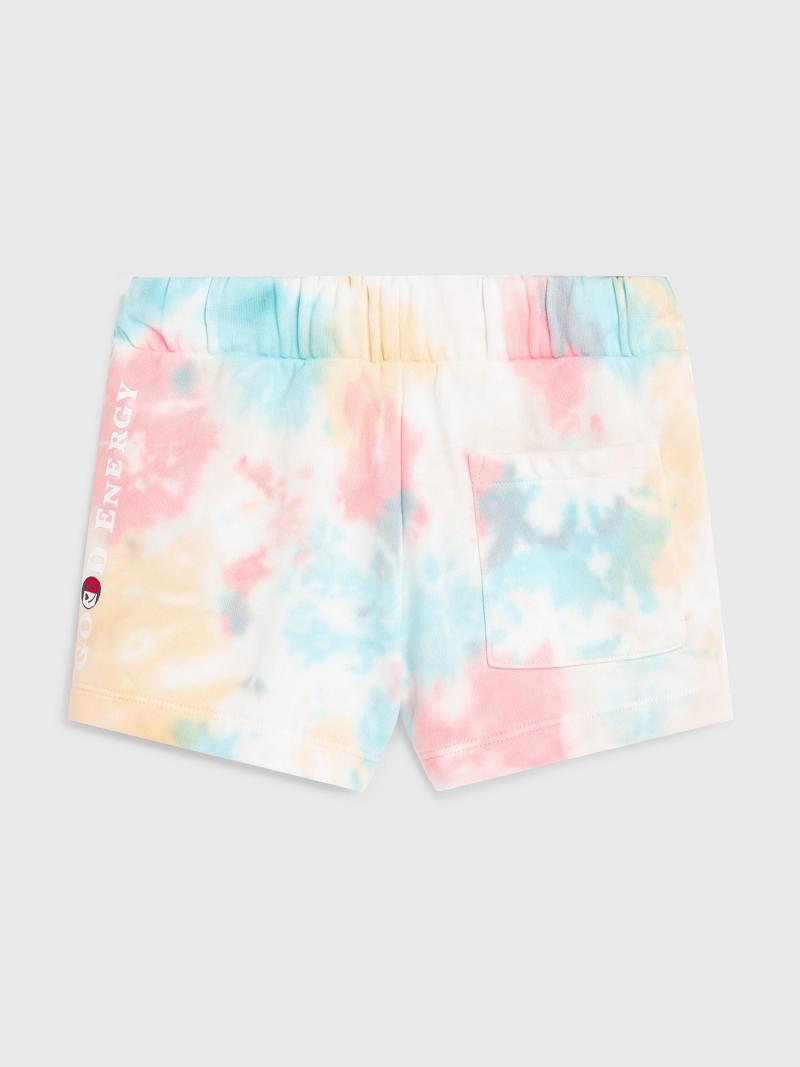 Lány Tommy Hilfiger Tie-Dye Sweatshort Rövidnadrág Színes | HU 1848CTV